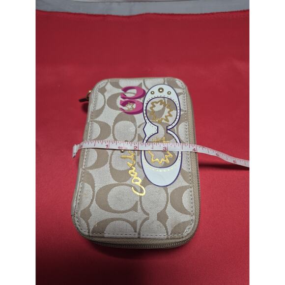 💥 Very Rare Coach Poppy Y2k Colorful Graphic Jewelry Case Box - Picture 9 of 10